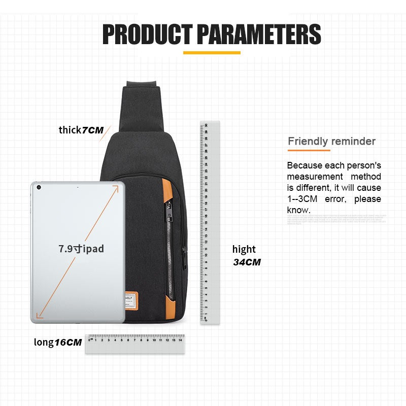 جولدن وولف سيتي سلينغ باكباك - لون اسود نايلون — جولدين وولف - Image 4